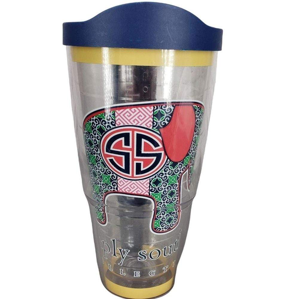 Tervis Simply Southern Collection Elephant Monogram 24oz Insulated Tumbler Lid